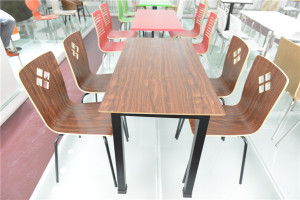 Classic Rectangle Wood Table and Chair for Restaurant (FOH-CXSC51)
